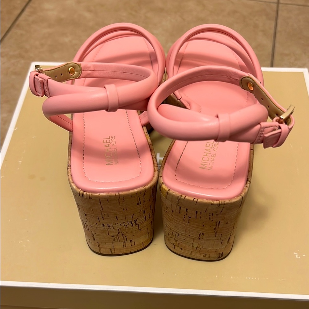 Michael Kors pink wedges - Picture 3 of 5
